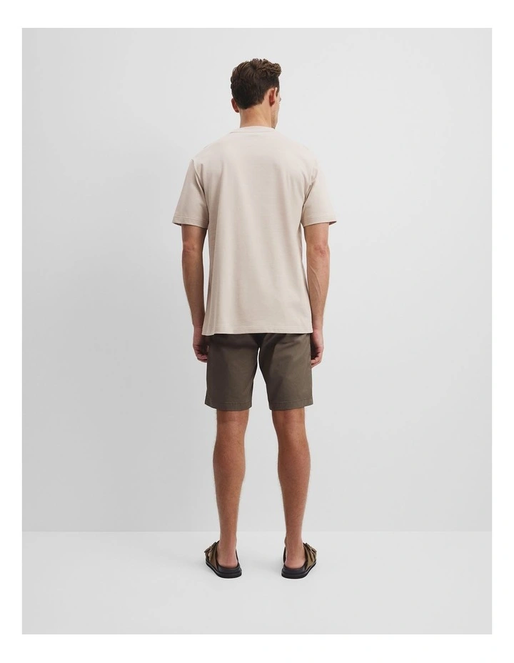 Australian Cotton Cr Logo T-shirt in Clay image 4