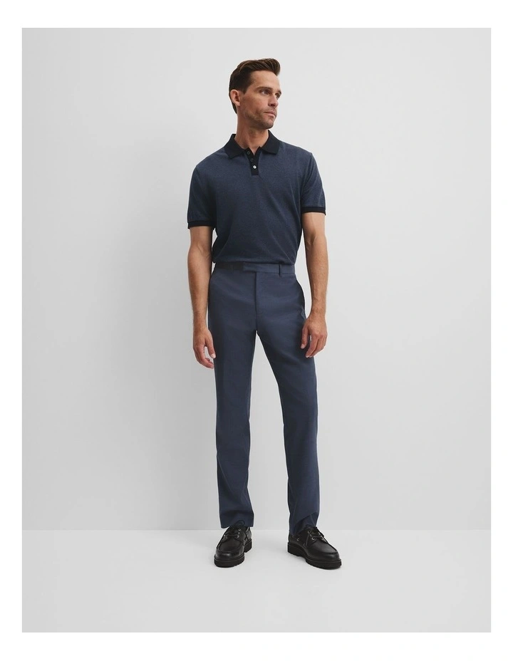 Contrast Polo in Navy image 3