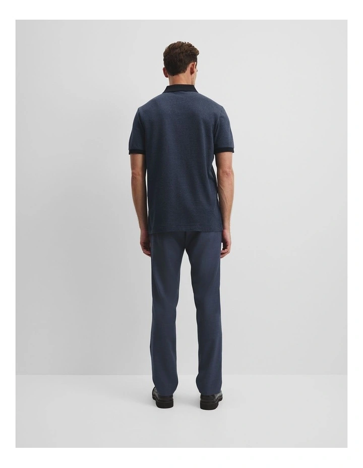 Contrast Polo in Navy image 4