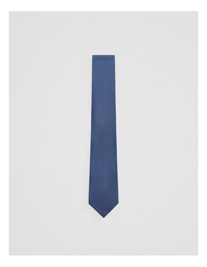 Micro Geometric Tie in Navy image 1
