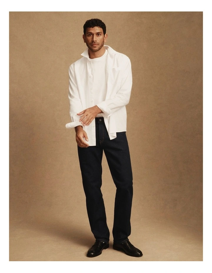 Straight Leg Australian Cotton Jean in Rinse Wash image 2