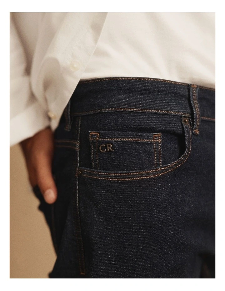 Straight Leg Australian Cotton Jean in Rinse Wash image 4