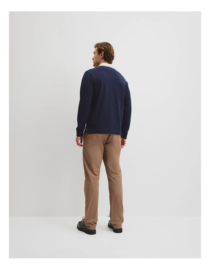 Australian Cotton Rugby Polo in Navy image 4