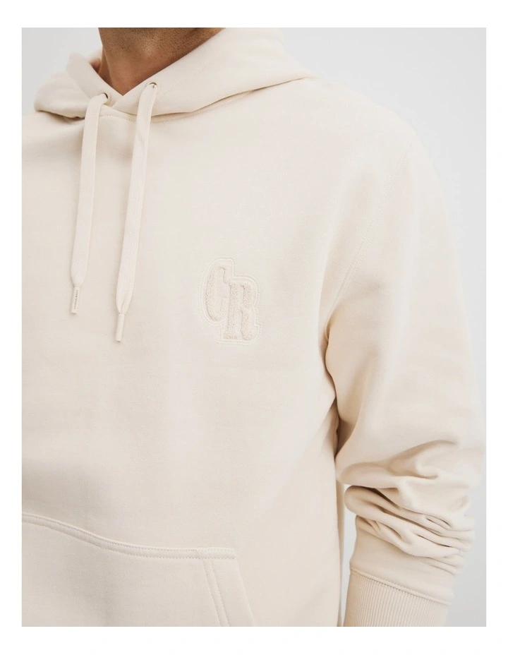 Australian Cotton Hooded Sweat in Ecru image 2
