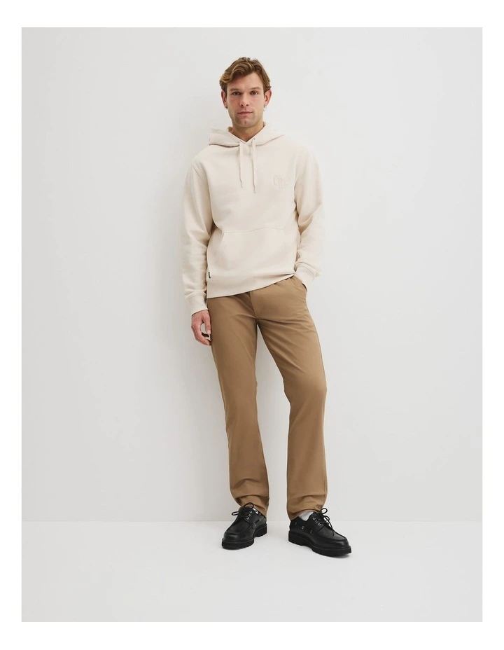 Australian Cotton Hooded Sweat in Ecru image 3