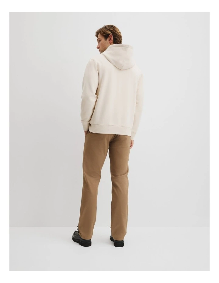 Australian Cotton Hooded Sweat in Ecru image 4