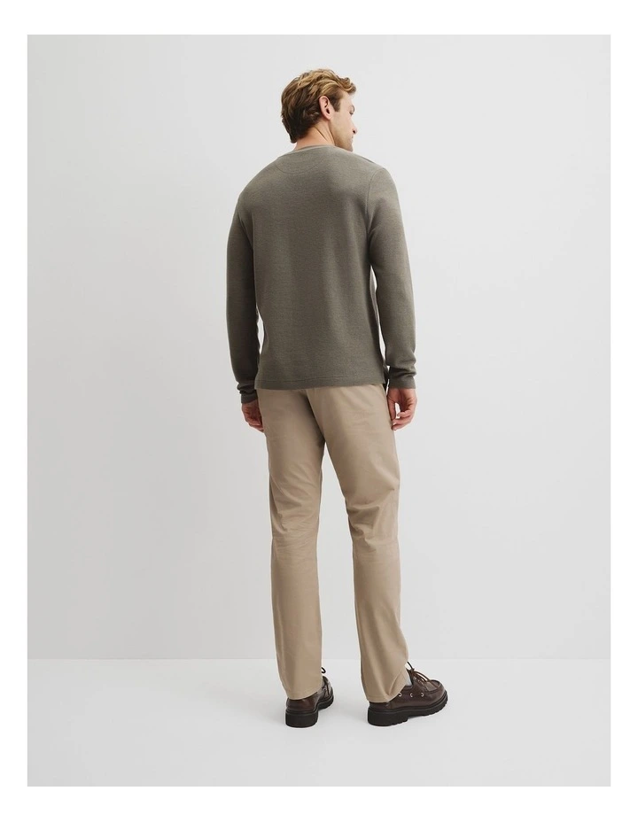 Australian Cotton Textured T-shirt in River Gum image 4