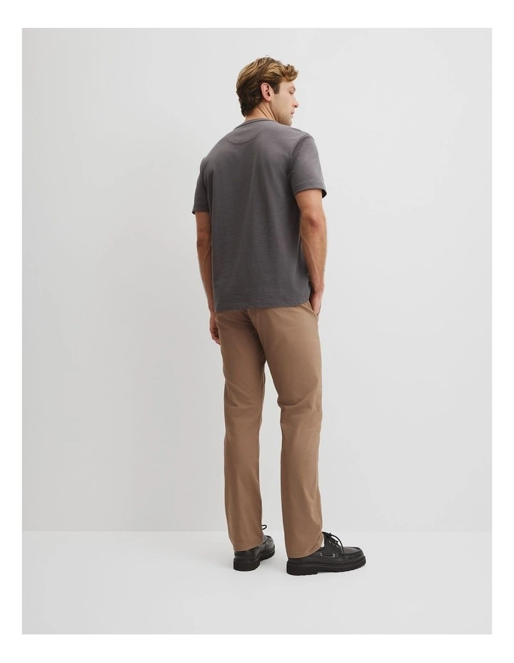 Organically Grown Cotton Slub T-shirt in Shadow image 4