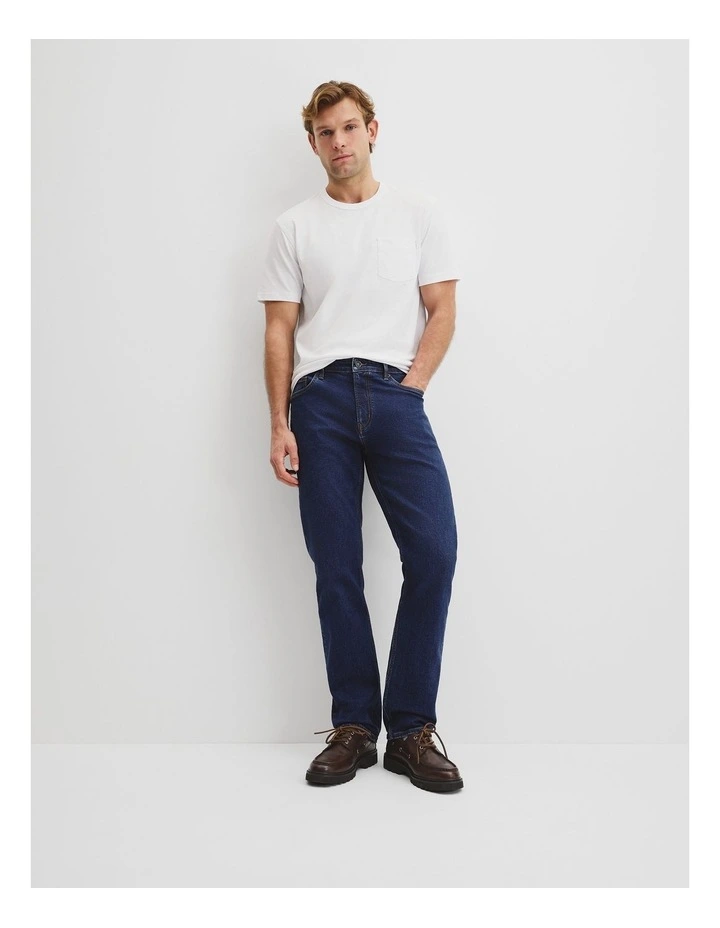 Organically Grown Cotton Slub T-shirt in White image 3