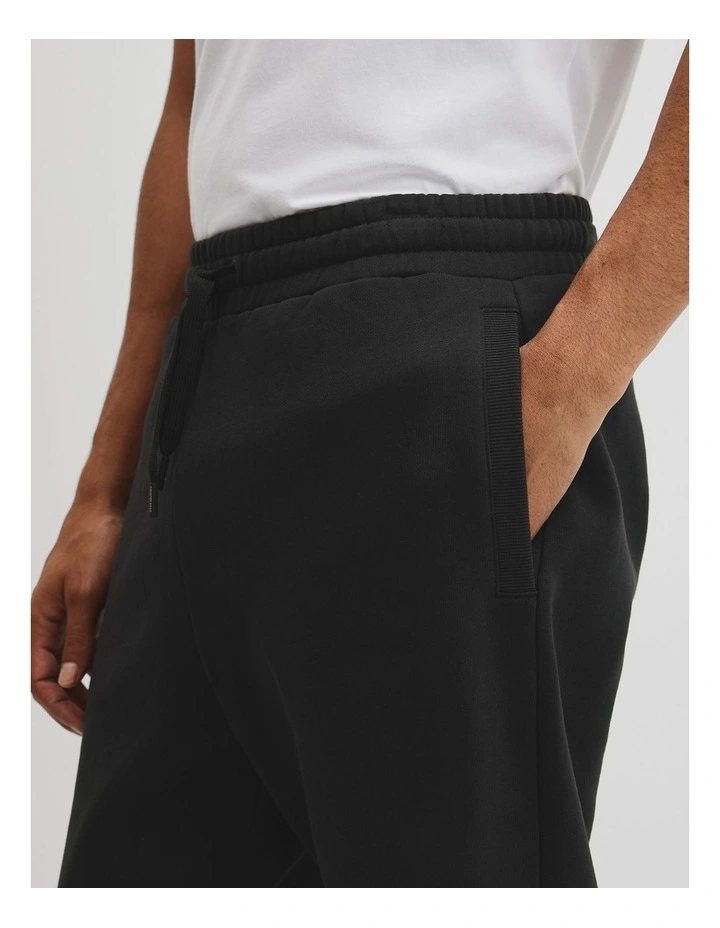 Australian Cotton Brushed Sweat Pant in Black image 3