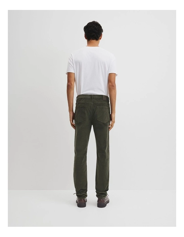 Tapered Cord 5 Pocket Pant in Willow image 4