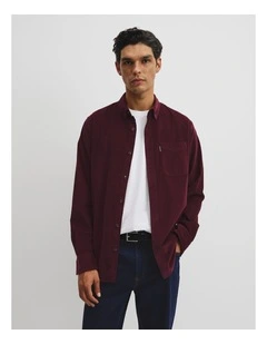Regular Fit Corduroy Shirt in Fig