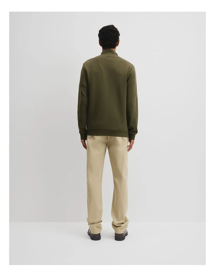 Hybrid Funnel Zip Through Jacket in Woodland Green image 4