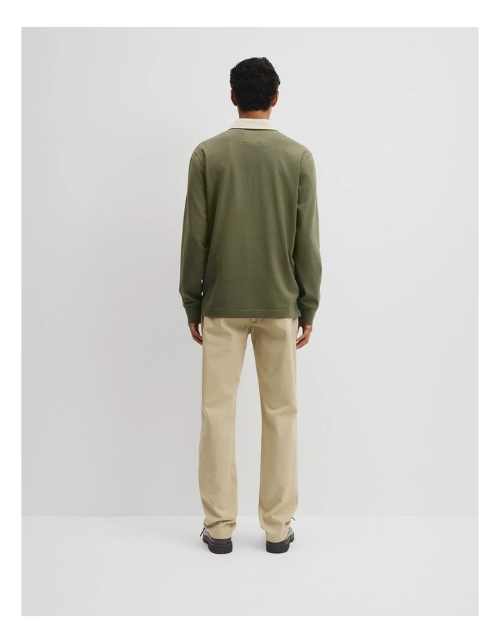 Workwear Australian Cotton Rugby Polo in Woodland Green image 4