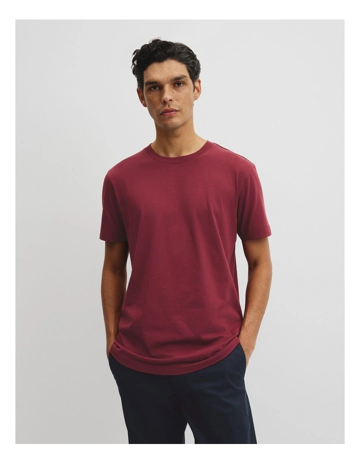 Short Sleeve Pima Essential T-shirt in Fig image 1