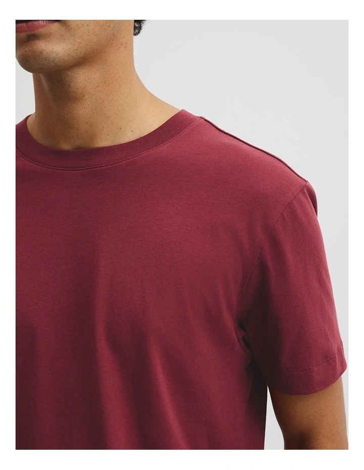 Short Sleeve Pima Essential T-shirt in Fig image 2