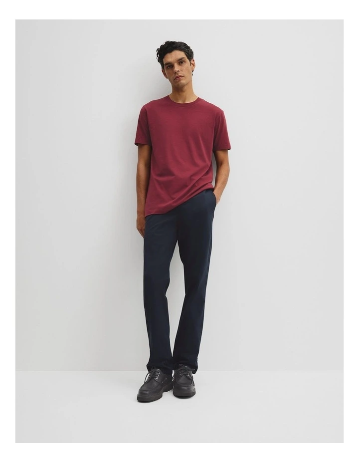 Short Sleeve Pima Essential T-shirt in Fig image 3