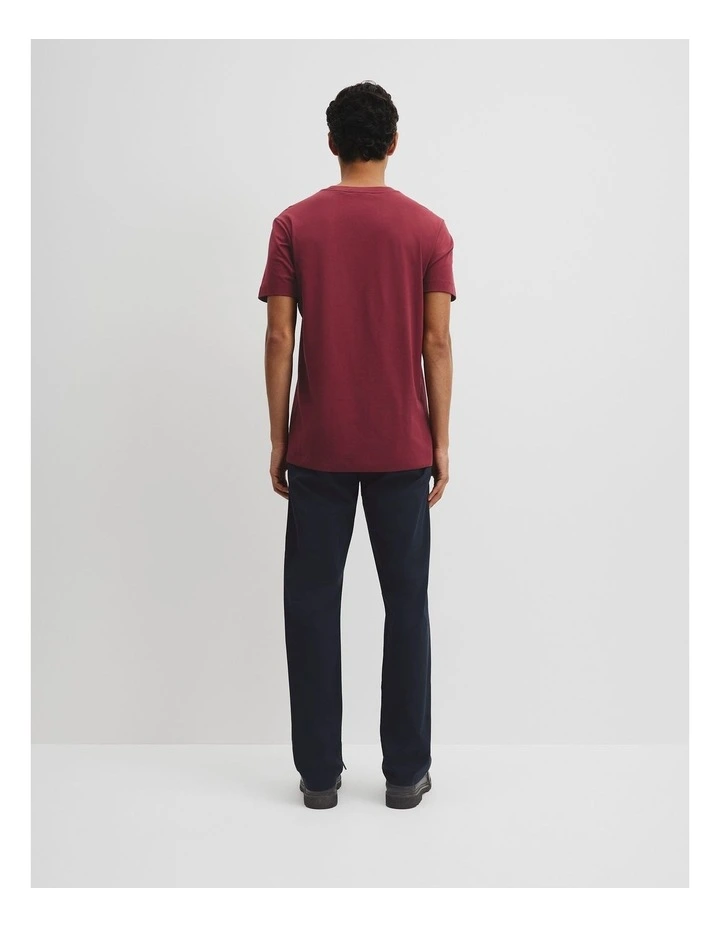 Short Sleeve Pima Essential T-shirt in Fig image 4