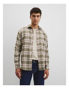 Regular Fit Flannel Check Shirt in Bushwalk