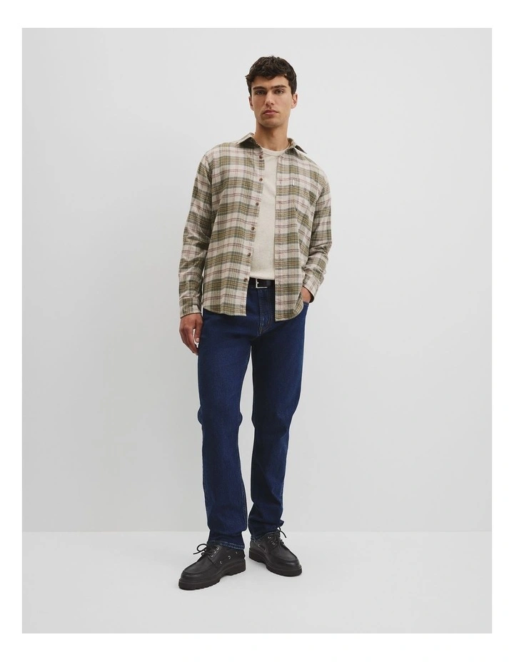 Regular Fit Flannel Check Shirt in Bushwalk image 2