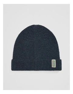 Australian Cotton Workwear Beanie in Navy