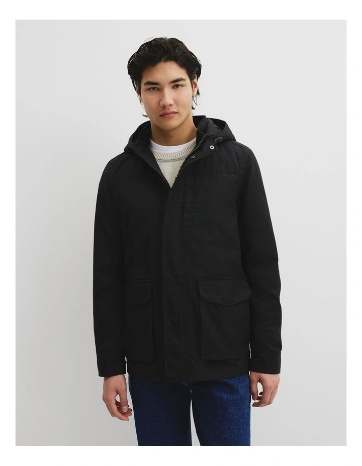 Canvas Parka in Black image 1