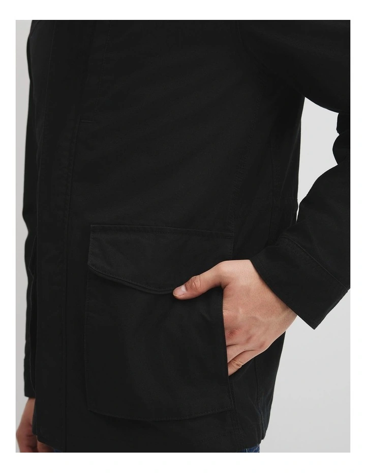 Canvas Parka in Black image 3