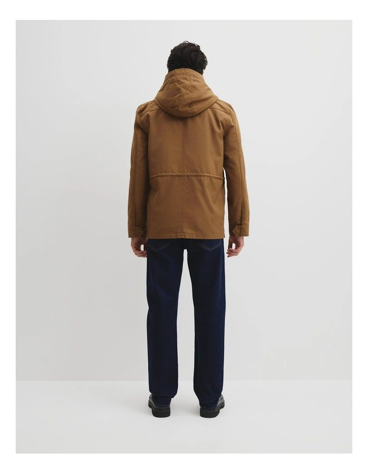 Canvas Parka in Tan image 4