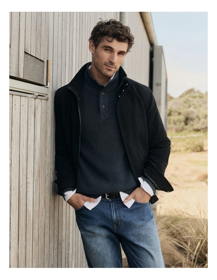 Moleskin Field Jacket in Charcoal image 2