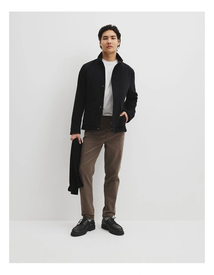 Moleskin Field Jacket in Charcoal image 3