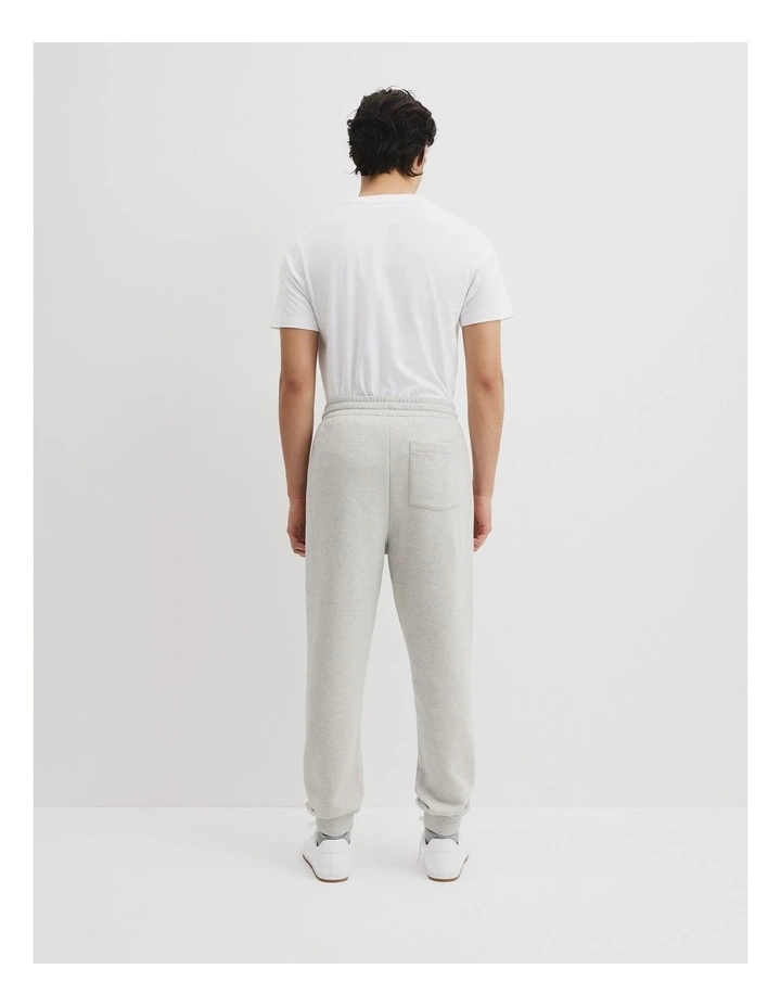 Australian Cotton Brushed Sweat Pant in Grey Marle image 4