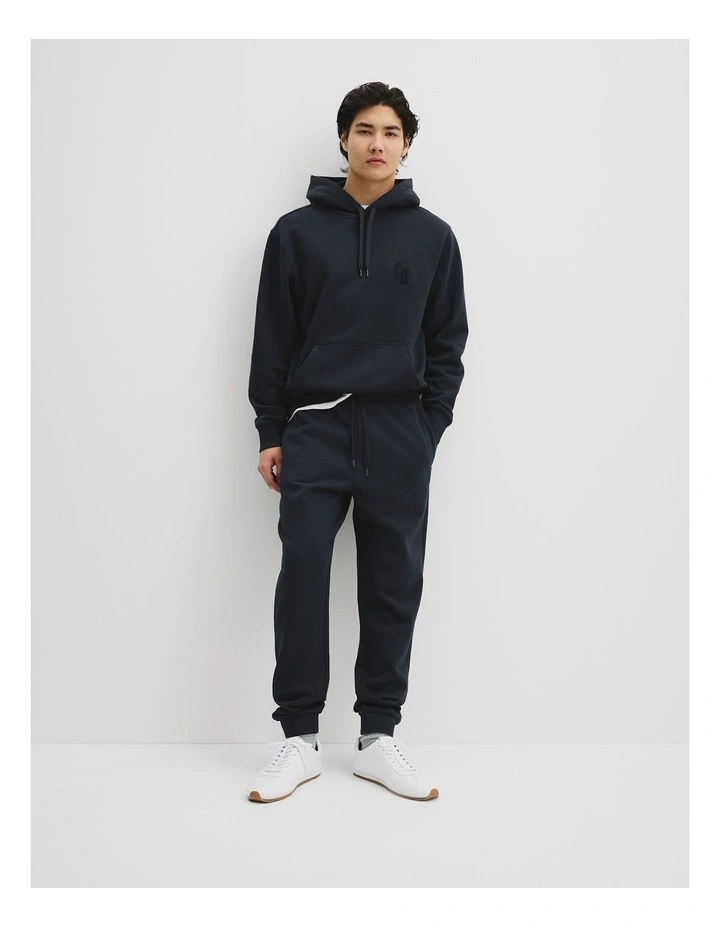 Australian Cotton Brushed Sweat Pant in Navy image 1