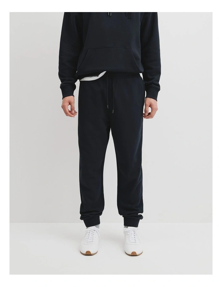 Australian Cotton Brushed Sweat Pant in Navy image 2