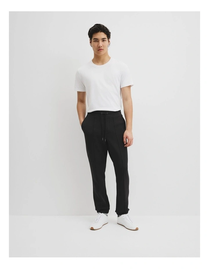 Pintuck Jogger in Black image 1