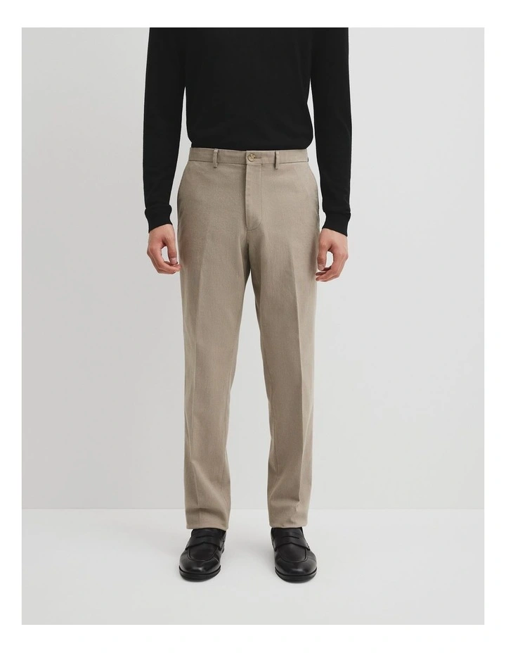 Textured Trouser in Beige image 2