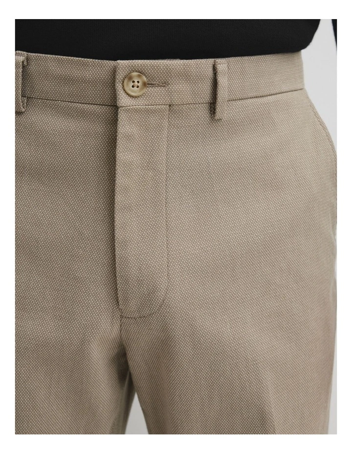 Textured Trouser in Beige image 3