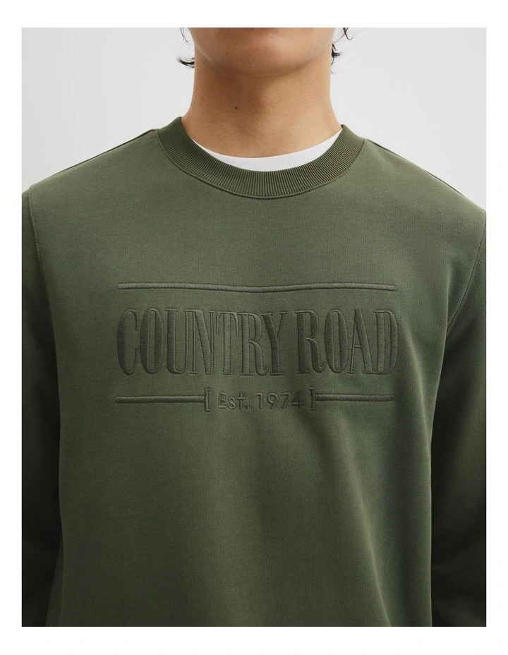 Australian Cotton Heritage Sweat in River Gum image 3