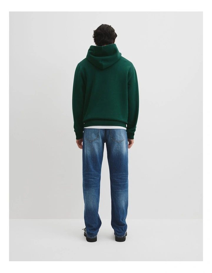 Australian Cotton Hooded Sweat in Pine image 4