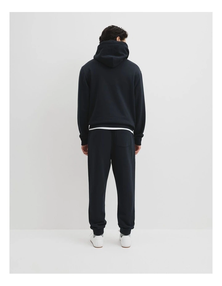 Australian Cotton Hooded Sweat in Navy image 4