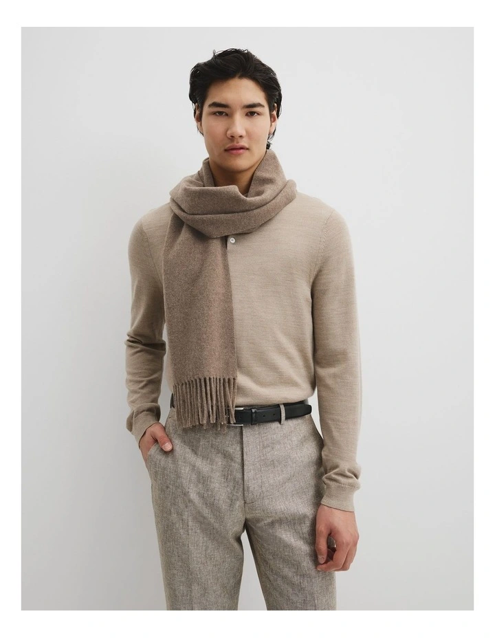 Woven Scarf in Neutral image 2