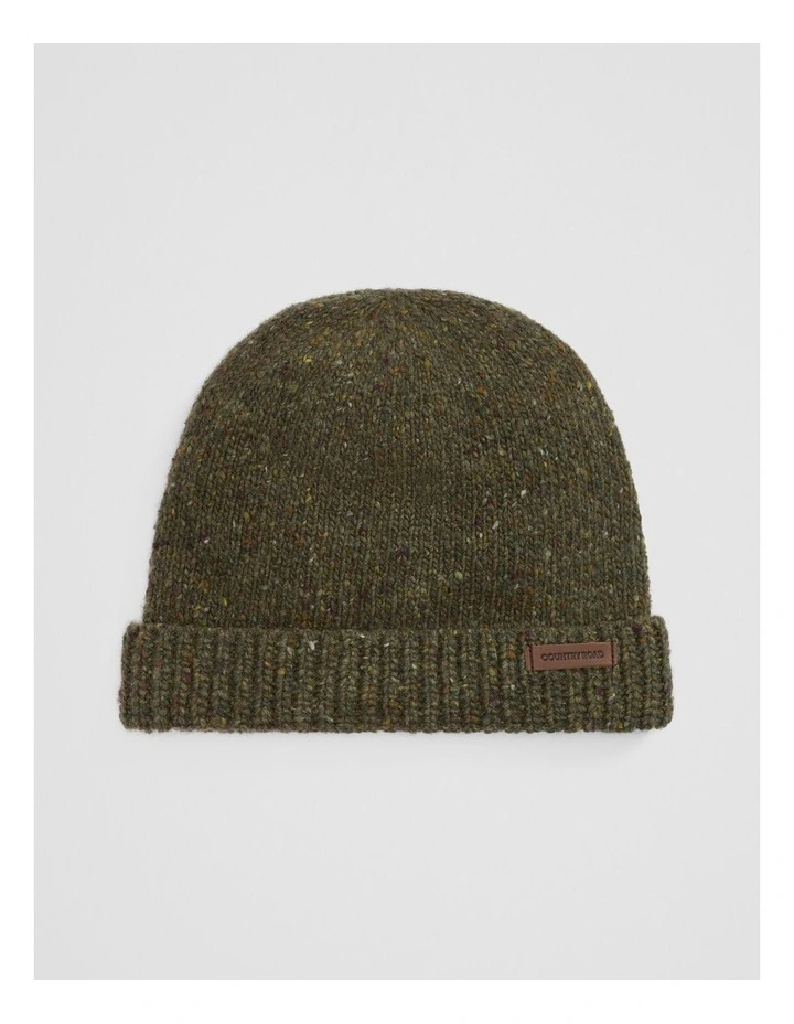 Rib Beanie in Woodland Green image 1