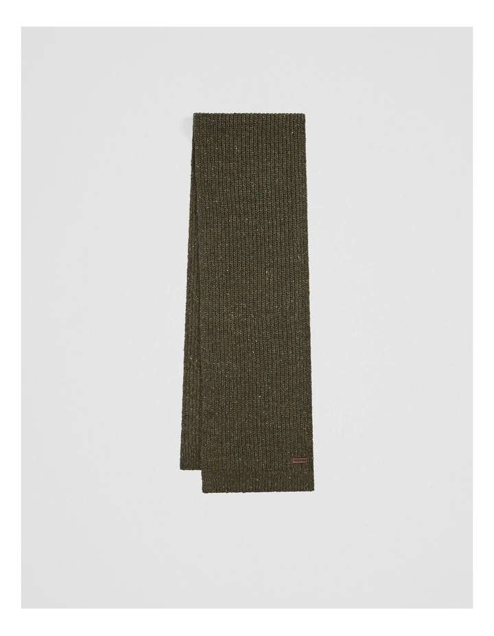 Rib Scarf in Woodland Green image 1