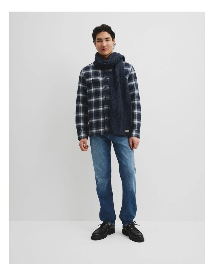 Workwear Australian Cotton Scarf in Navy image 2