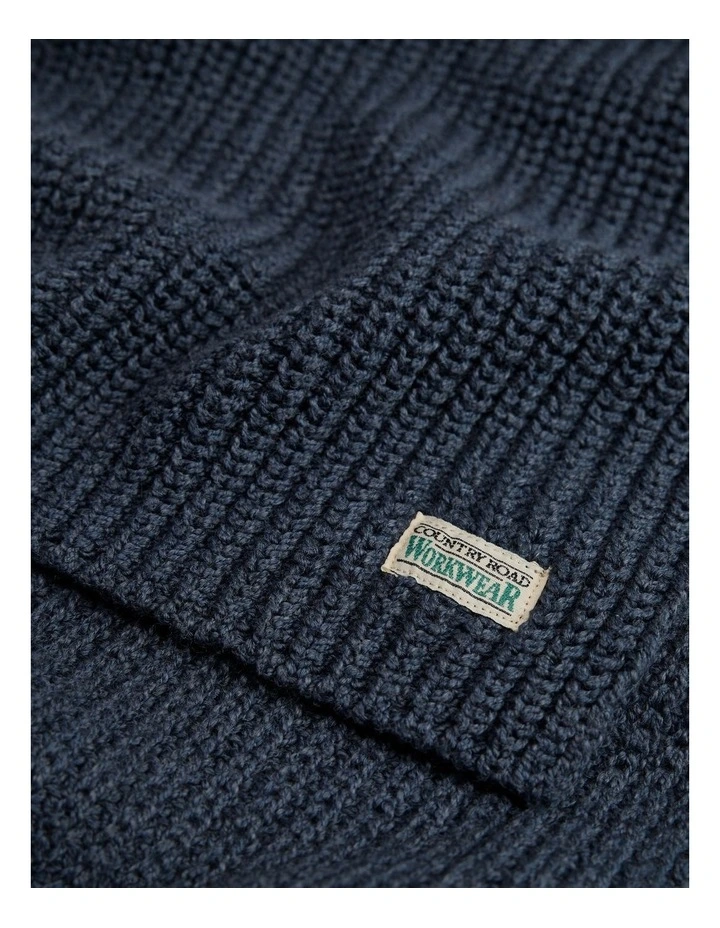 Workwear Australian Cotton Scarf in Navy image 3