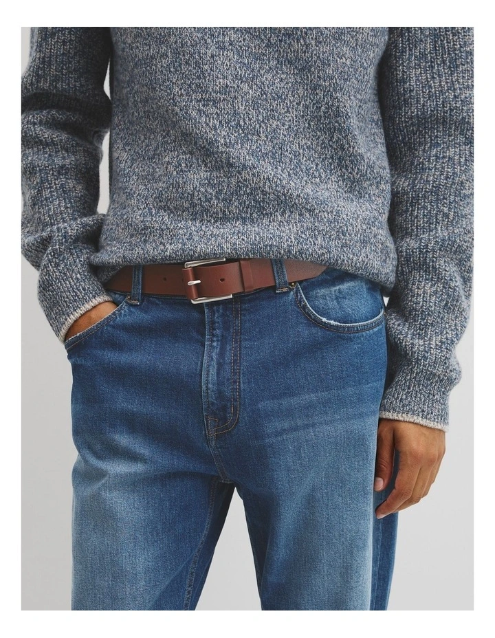 Bradley Belt in Dark Tan image 2