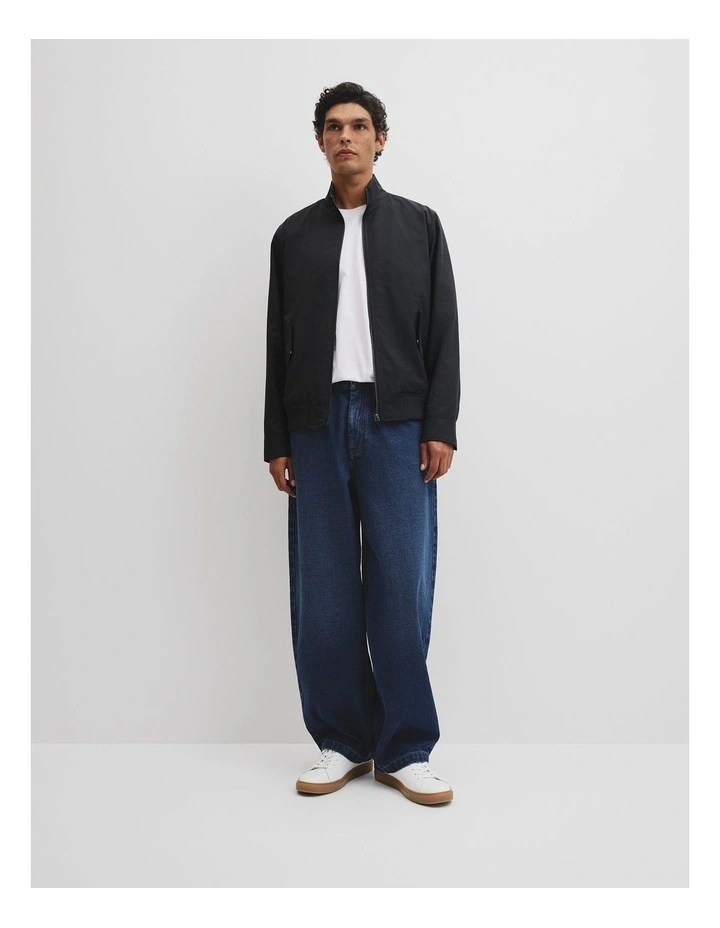 Cut Out Nyln Fnl Nck Jacket in Black image 2