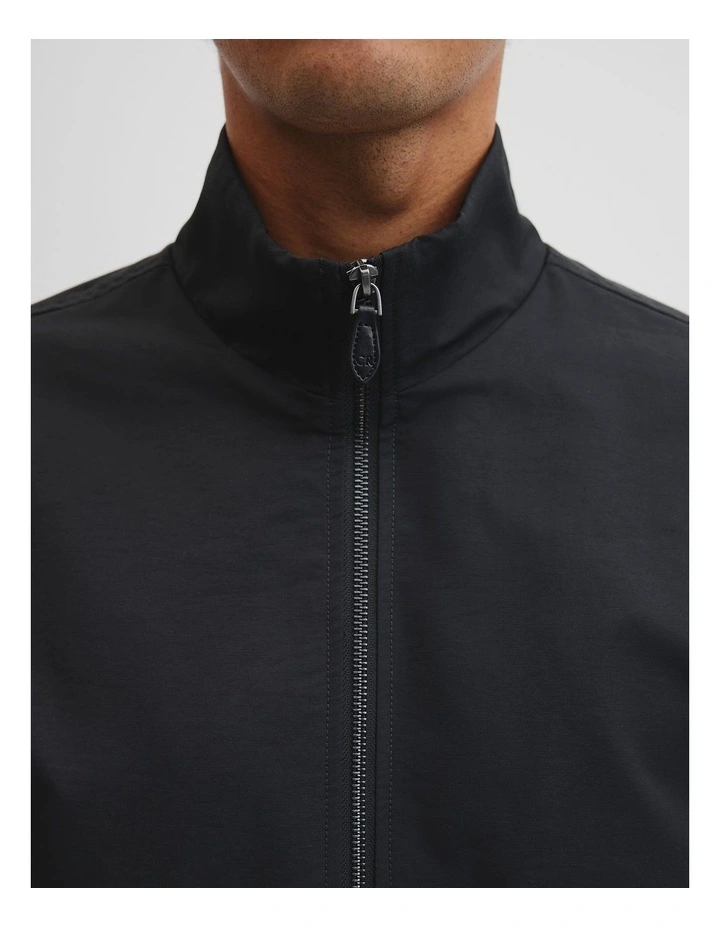 Cut Out Nyln Fnl Nck Jacket in Black image 3