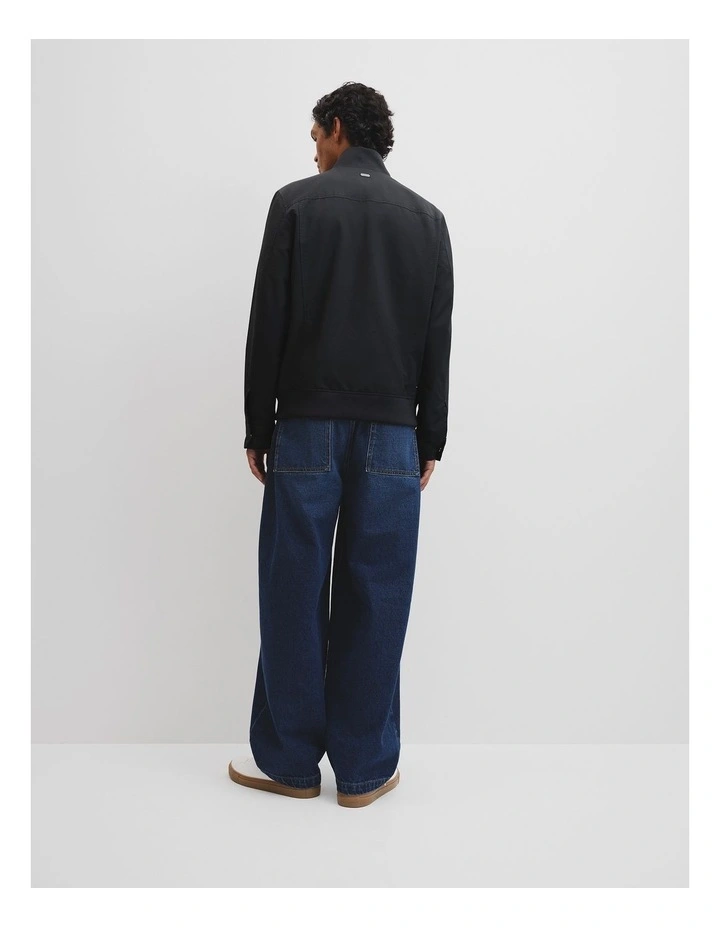Cut Out Nyln Fnl Nck Jacket in Black image 4
