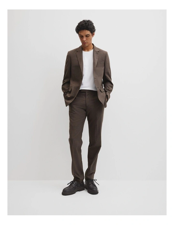 Hndstooth Tlrd Pant in Chocolate image 1
