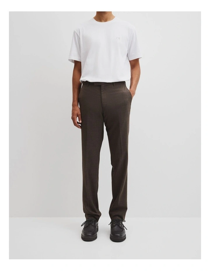 Hndstooth Tlrd Pant in Chocolate image 2